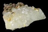 Quartz Crystal Cluster with Galena and Barite - Morocco #137147-3